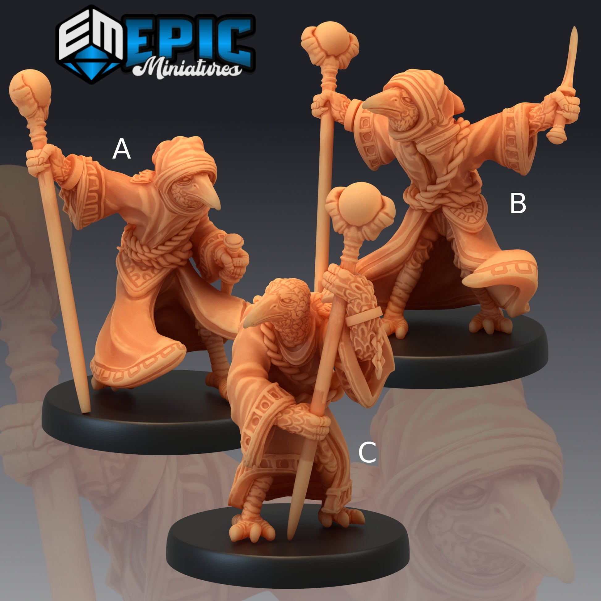 Kenku Wizard - Epic Miniatures 