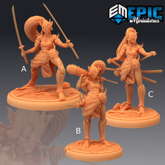 Oni Warrior Female - Epic Miniatures 