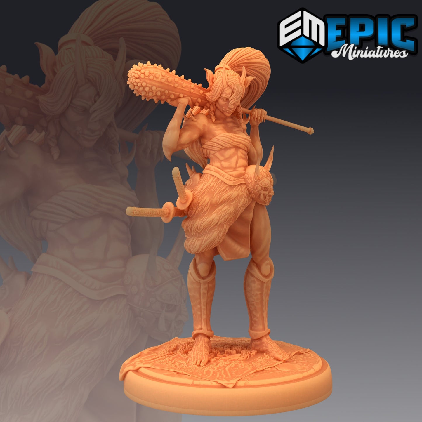 Oni Warrior Female - Epic Miniatures 