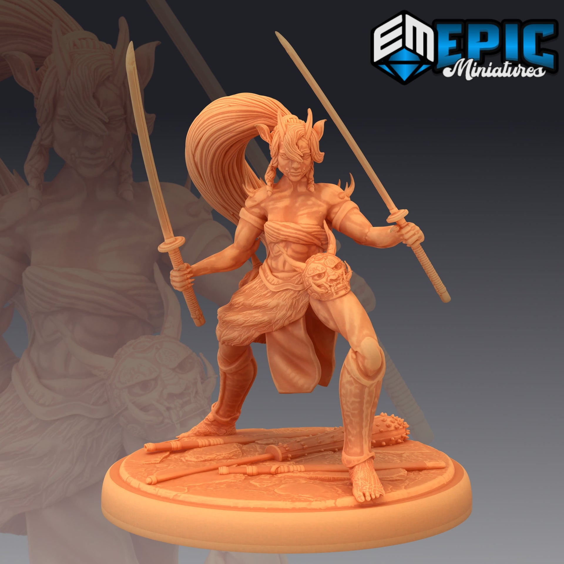 Oni Warrior Female - Epic Miniatures 