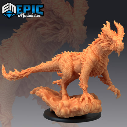Qilin White Dragon Horse - Epic Miniatures 