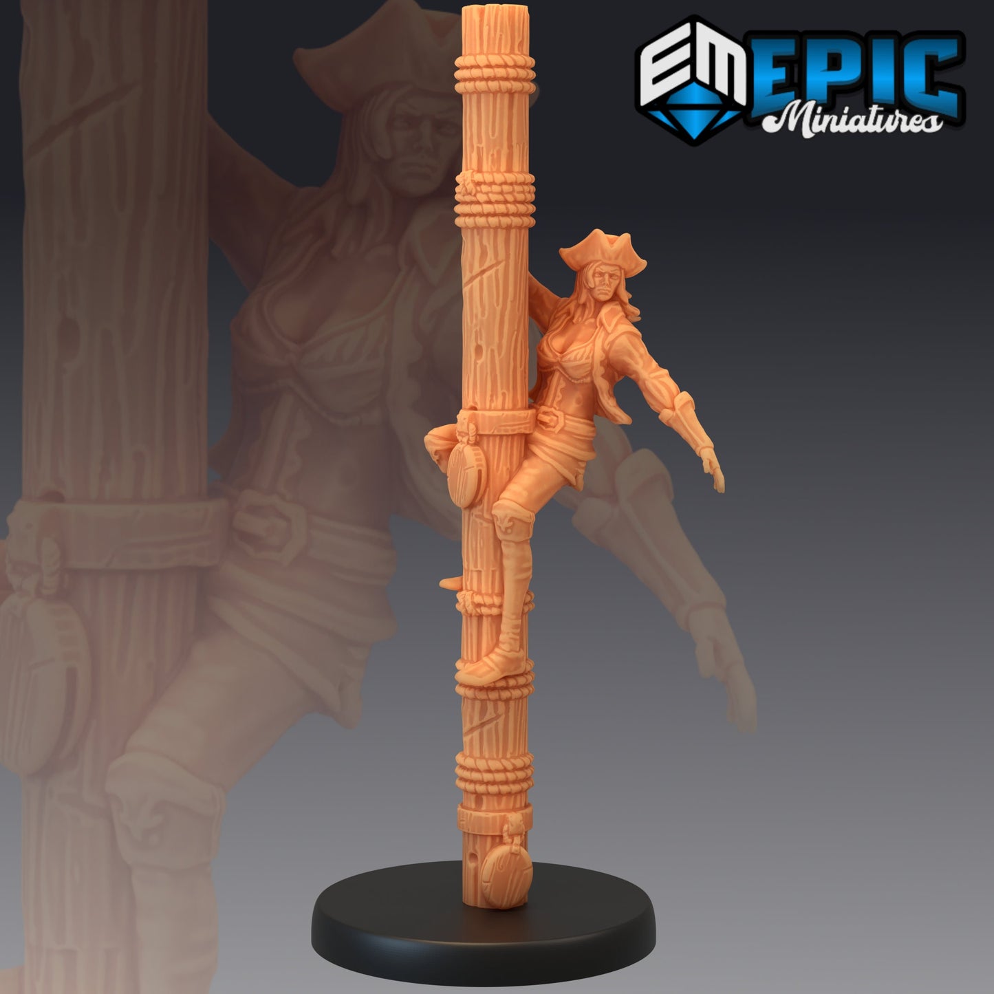 Pirate Boatswain - Epic Miniatures 