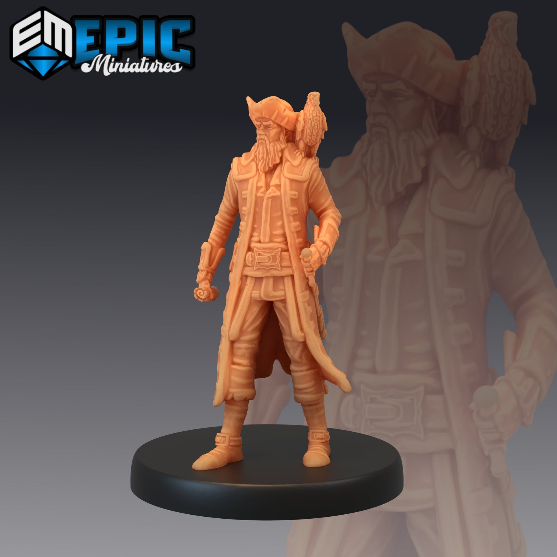 Pirate Captain - Epic Miniatures 