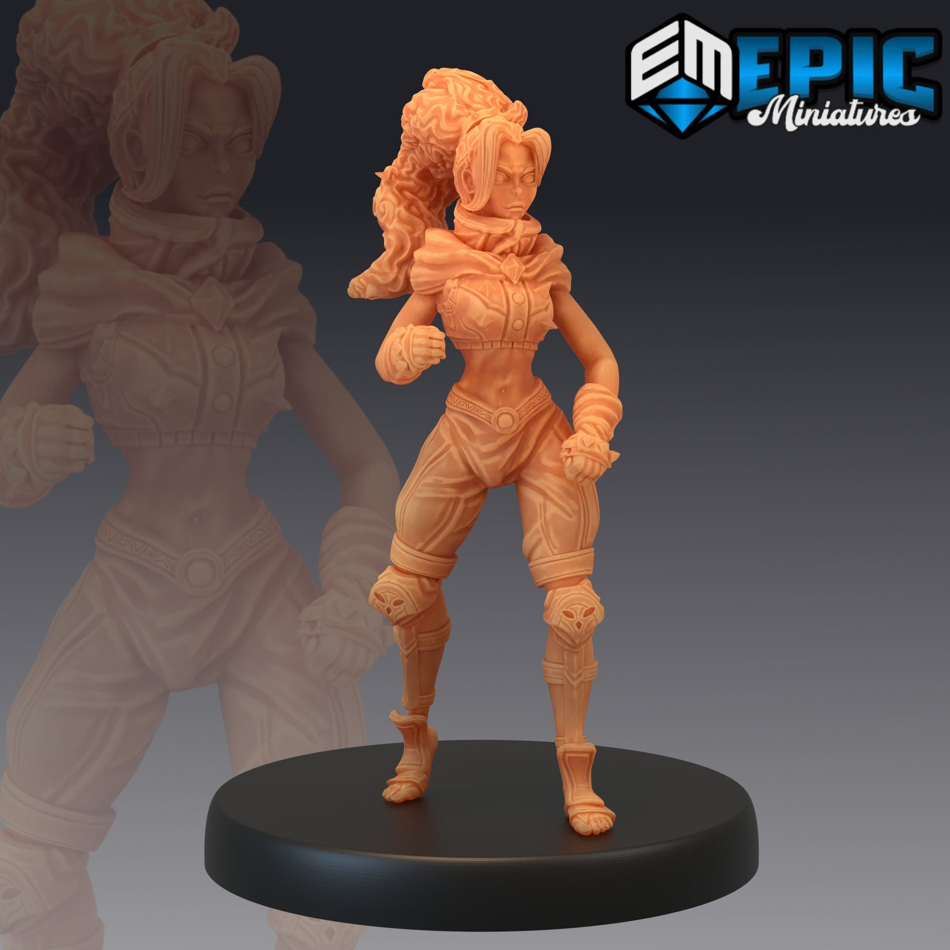 Monk Adventurer - Epic Miniatures 