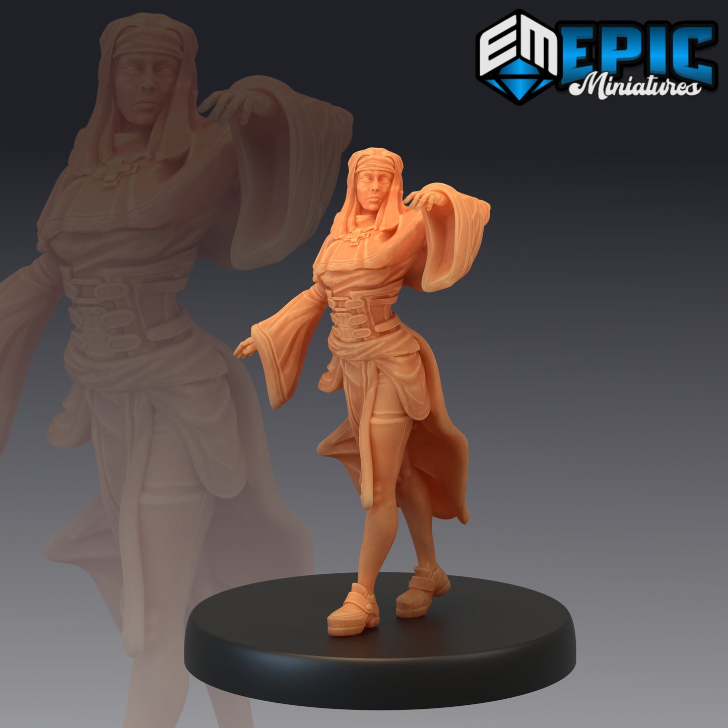 Nun Assistant - Epic Miniatures 