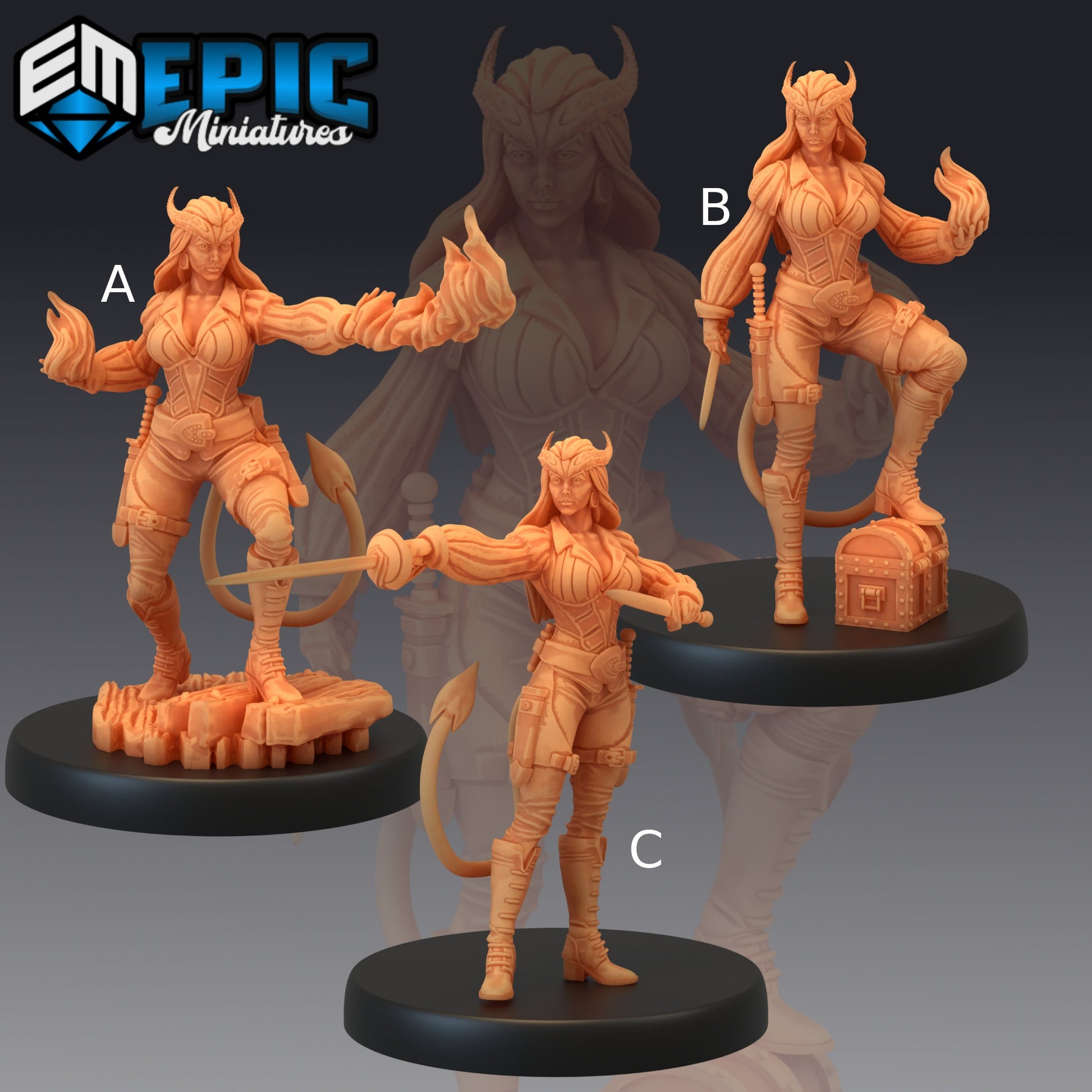 Devilkin Female - Epic Miniatures 