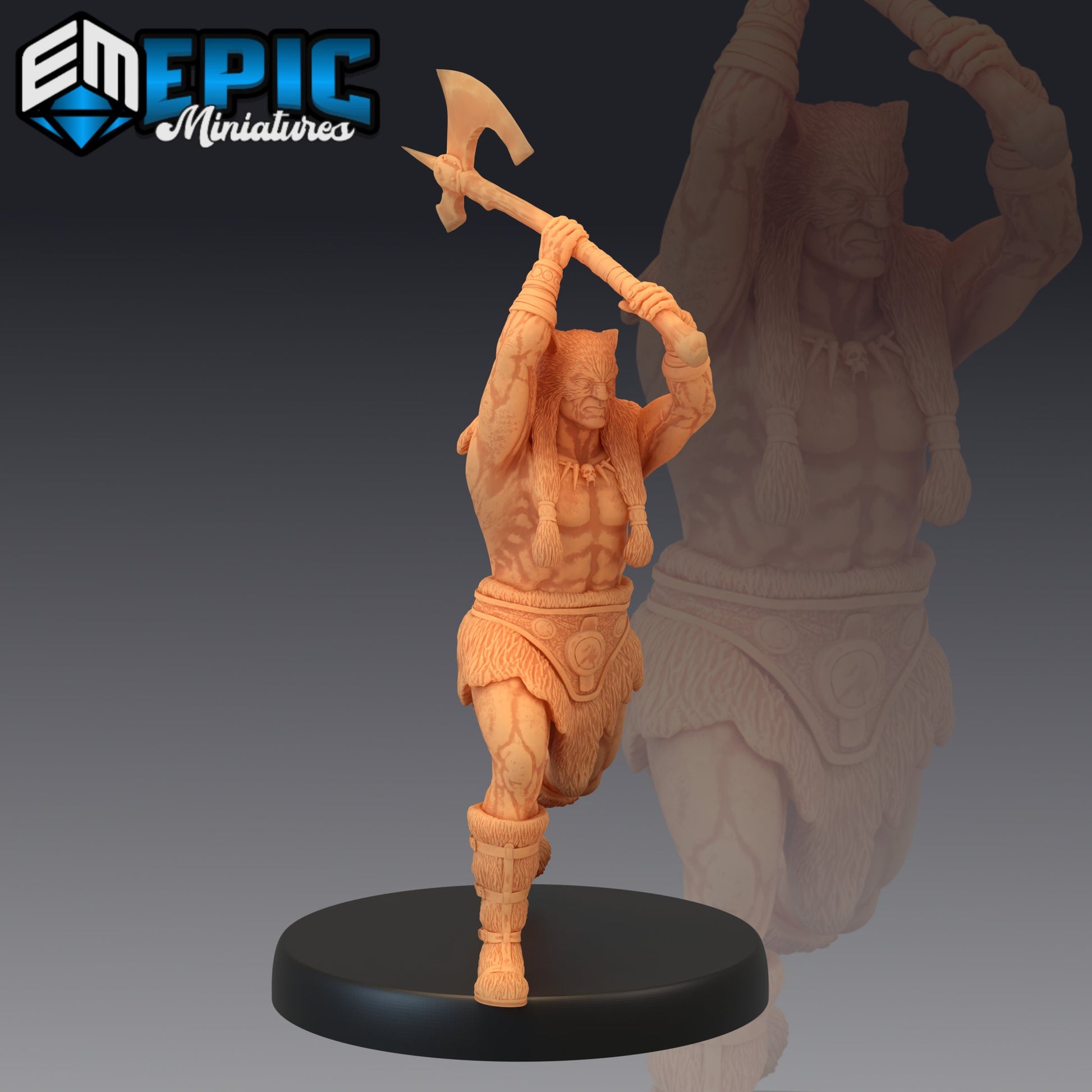 Barbarian Champion - Epic Miniatures 