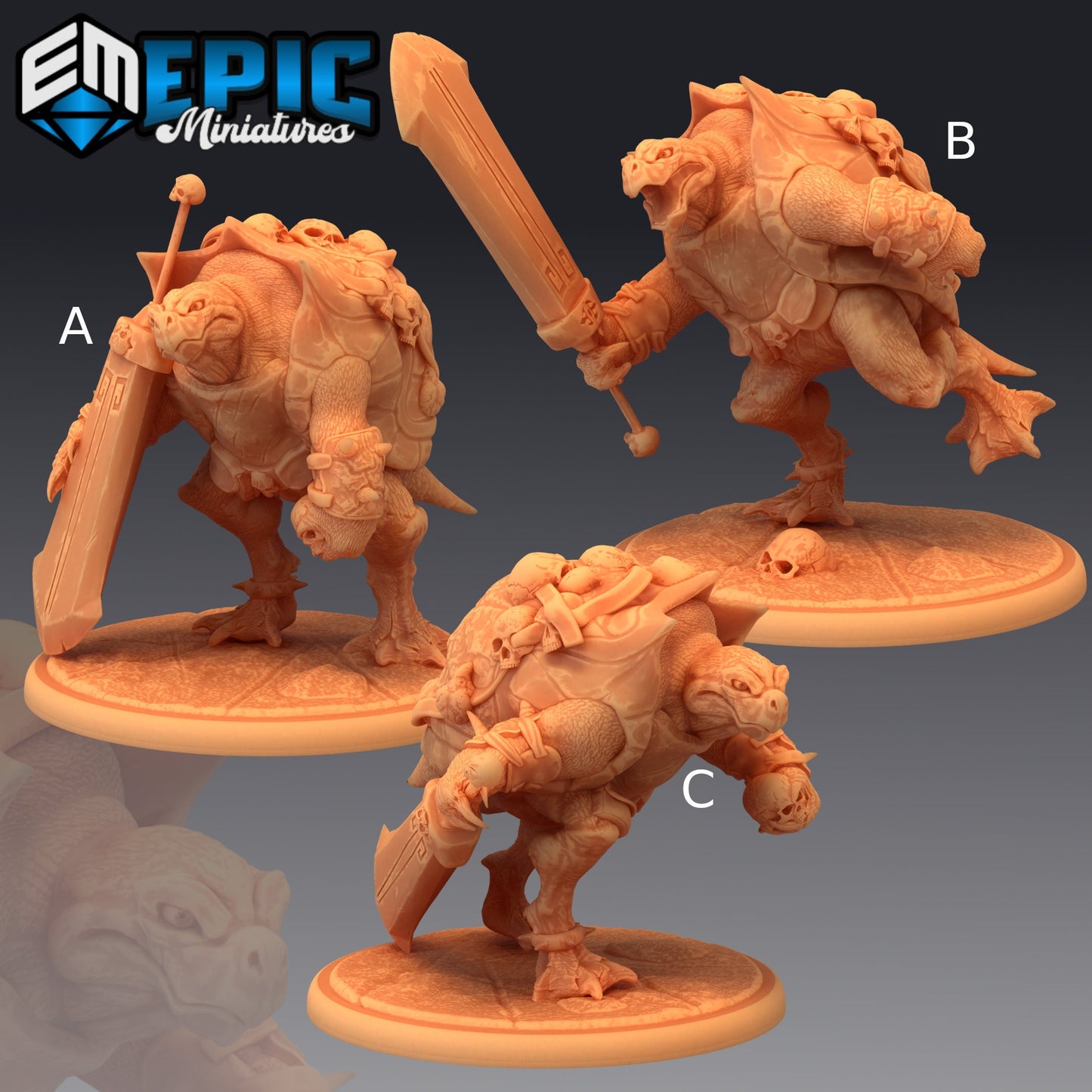 Skull Turtle - Epic Miniatures 