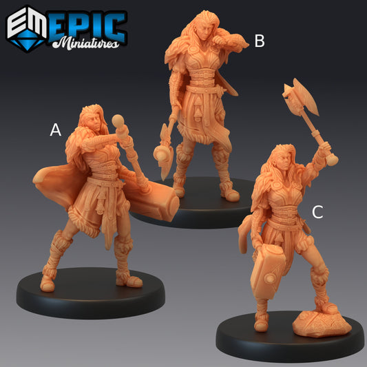 Viking Raider Female - Epic Miniatures 