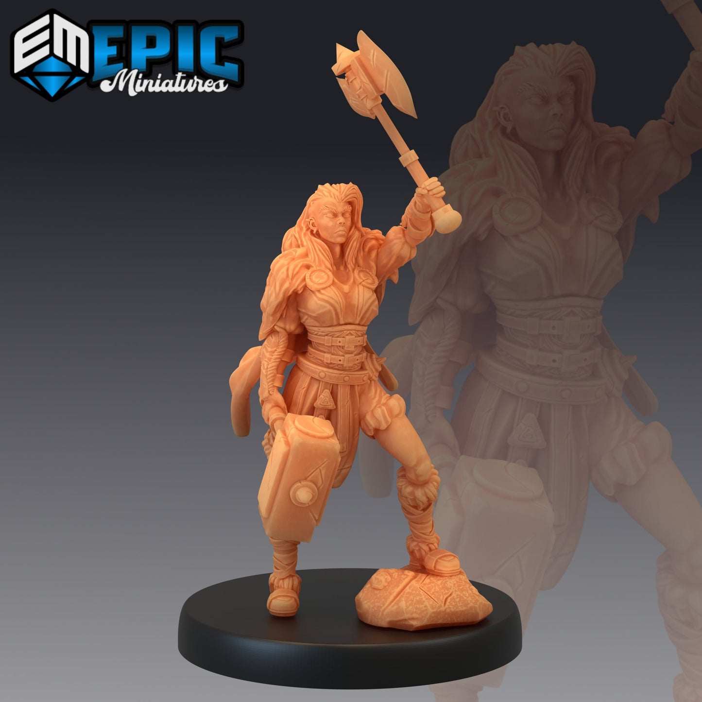 Viking Raider Female - Epic Miniatures 