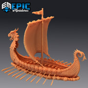 Viking Raider Long boat - Epic Miniatures 