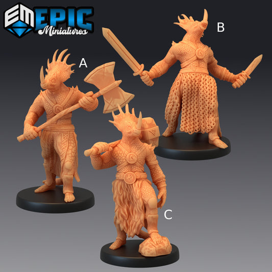 Dinosaur Tribe Warrior - Epic Miniatures 
