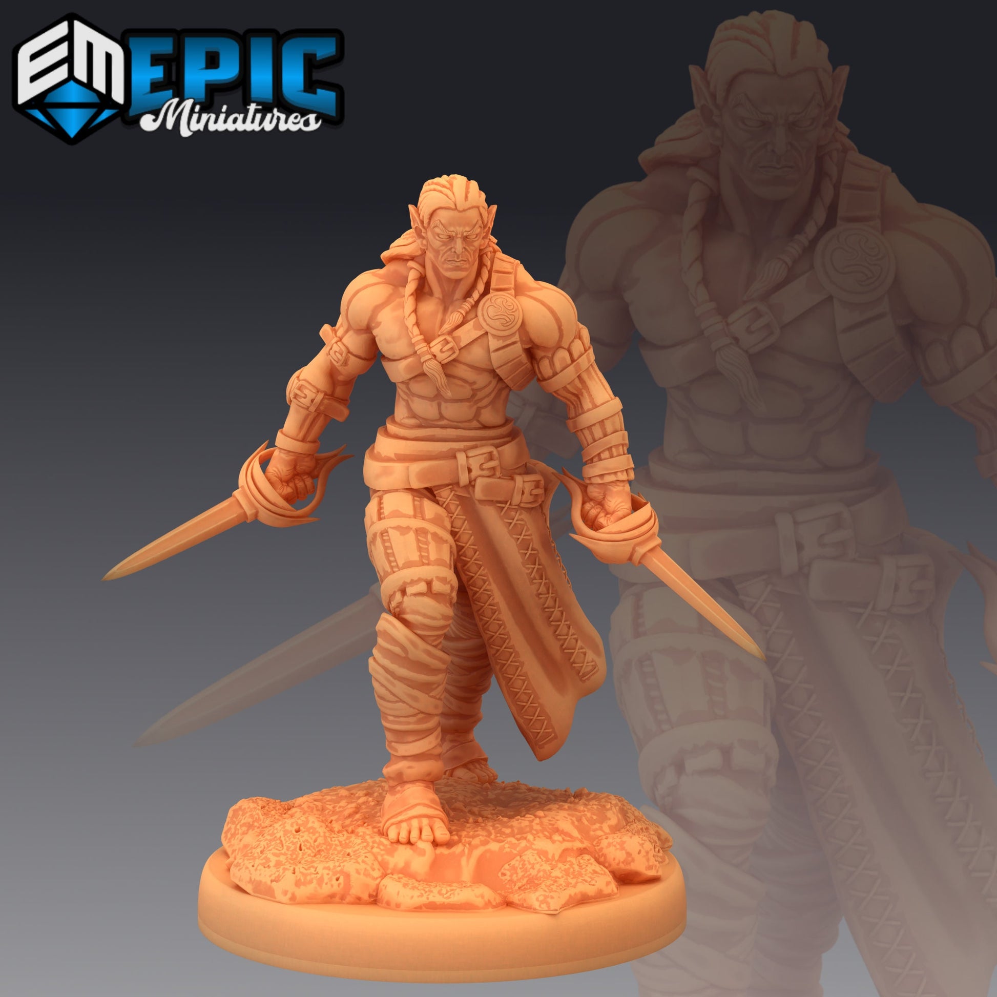 Elven Barbarian - Epic Miniatures 