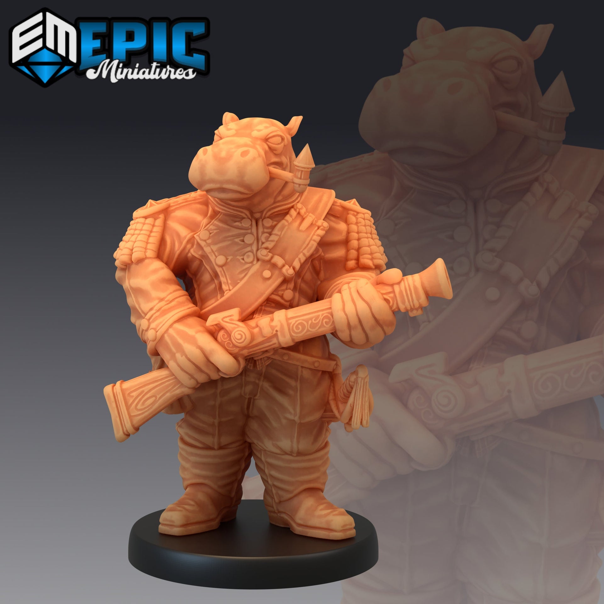 Hippo Soldier - Epic Miniatures 