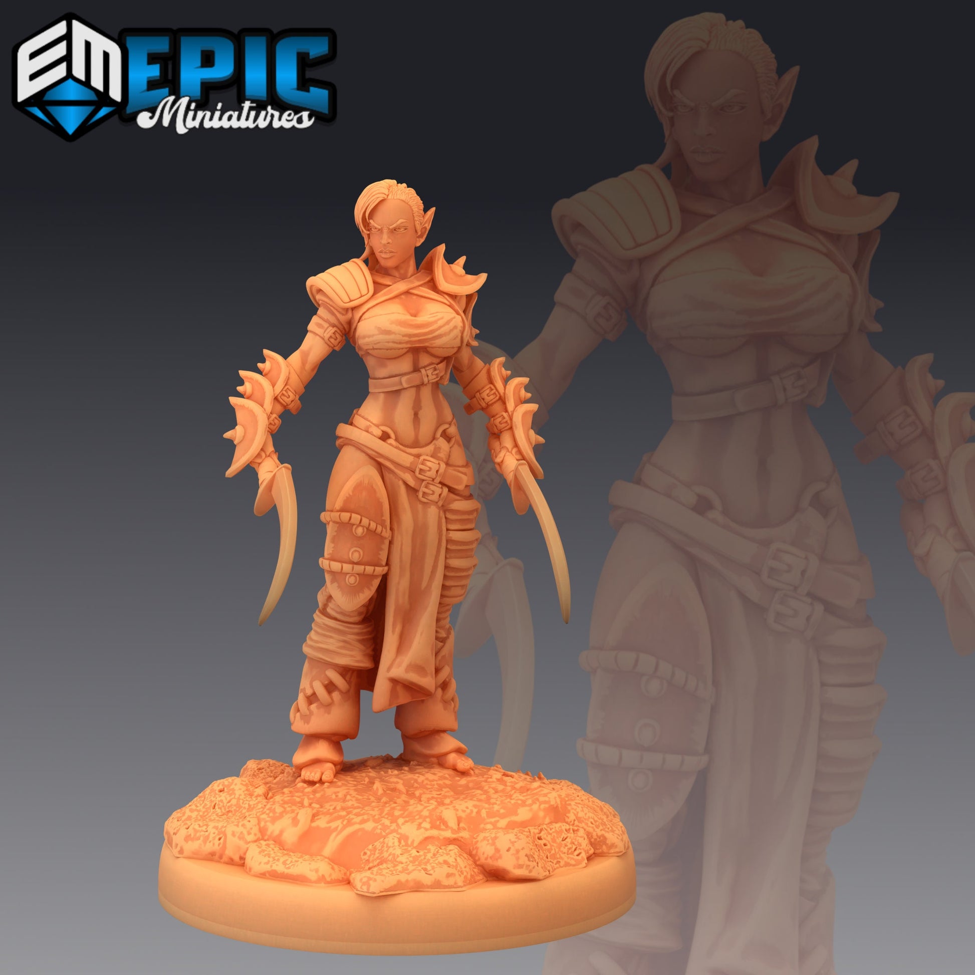 Elven Huntress - Epic Miniatures 