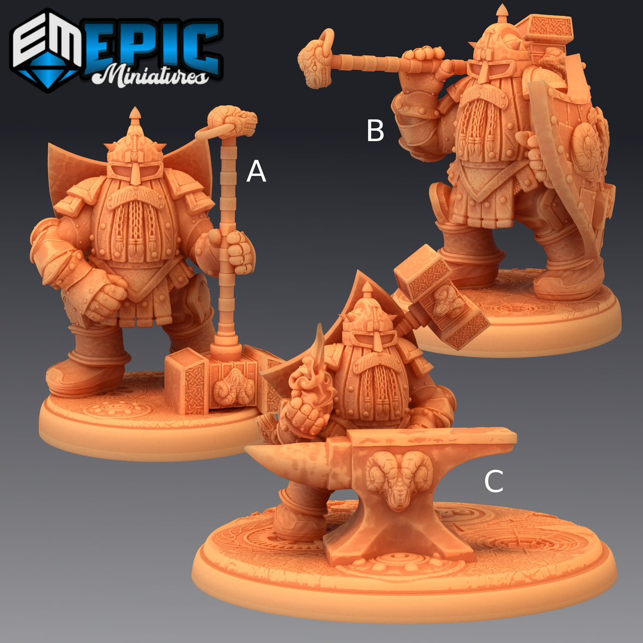 Steel Dwarf - Epic Miniatures 