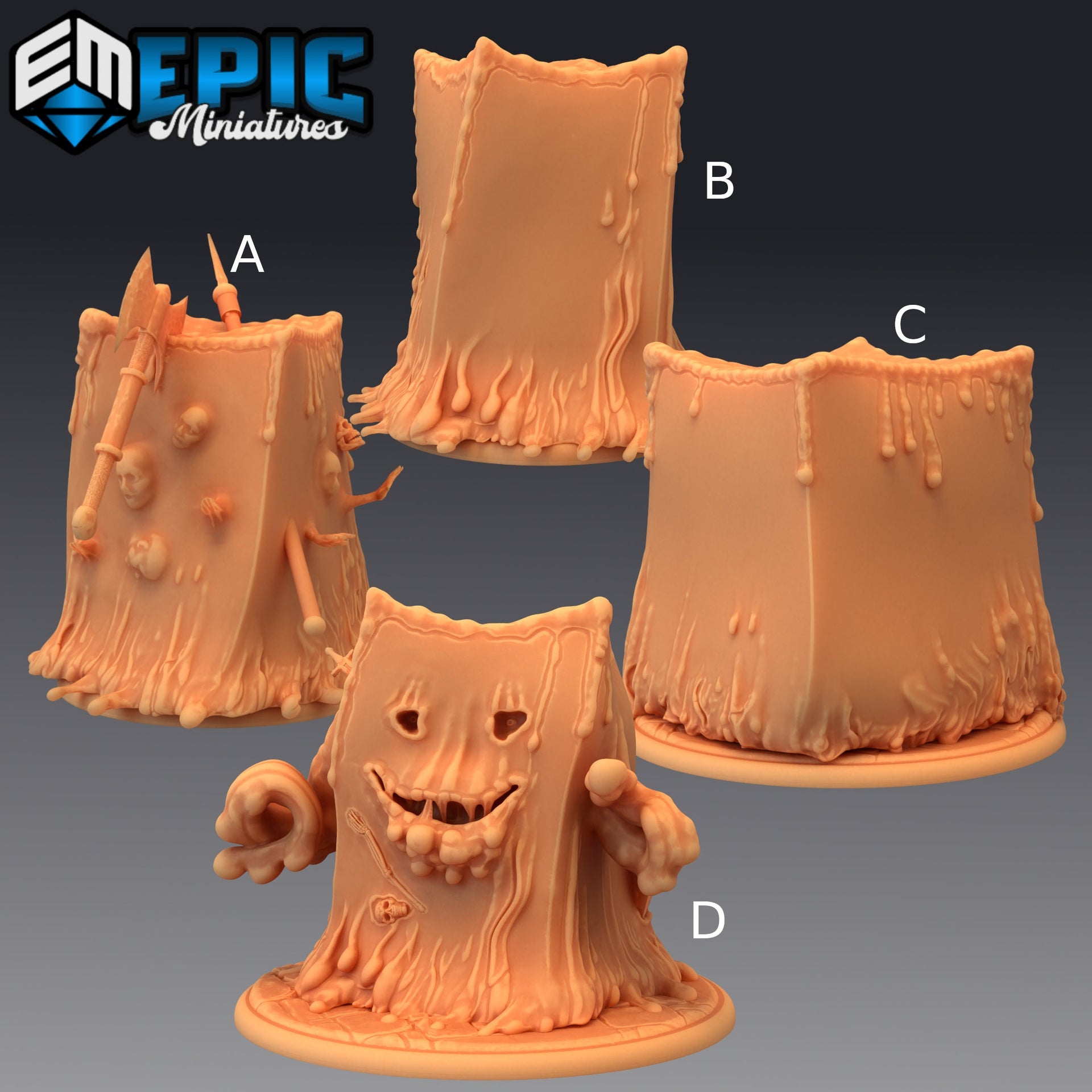 Gelatinous Cube Slime - Epic Miniatures 