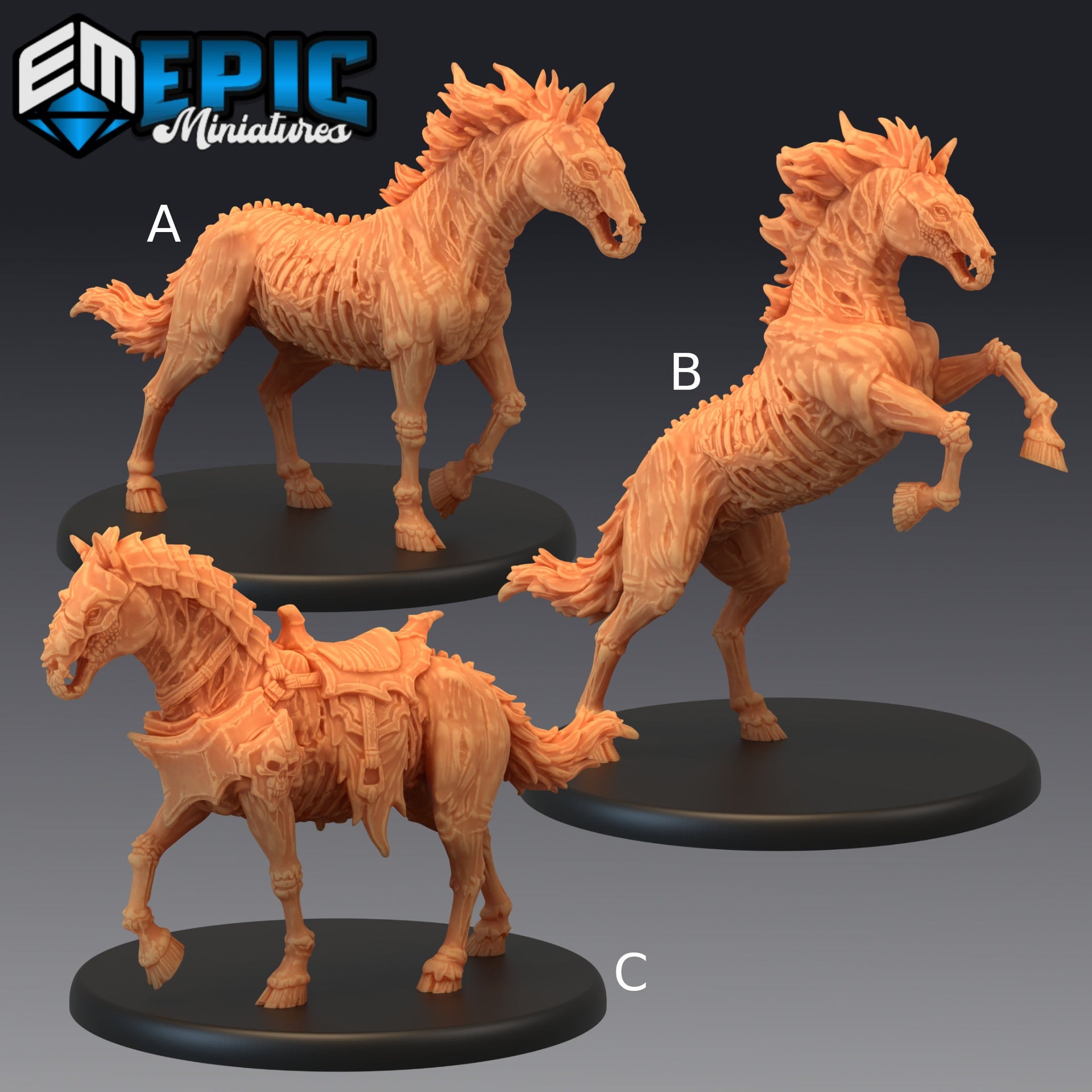 Undead Horse - Epic Miniatures 