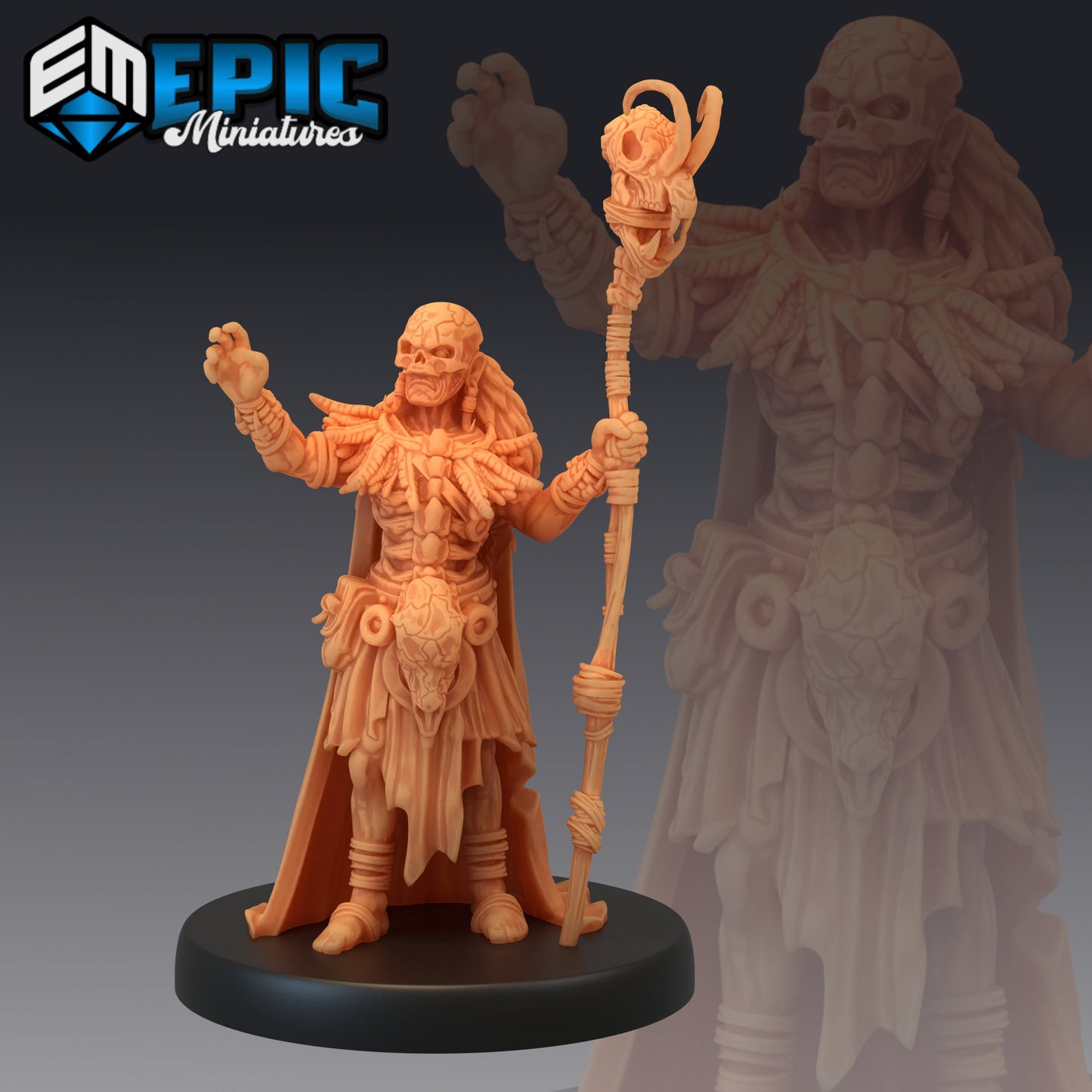 Cannibal Tribe Shaman - Epic Miniatures 