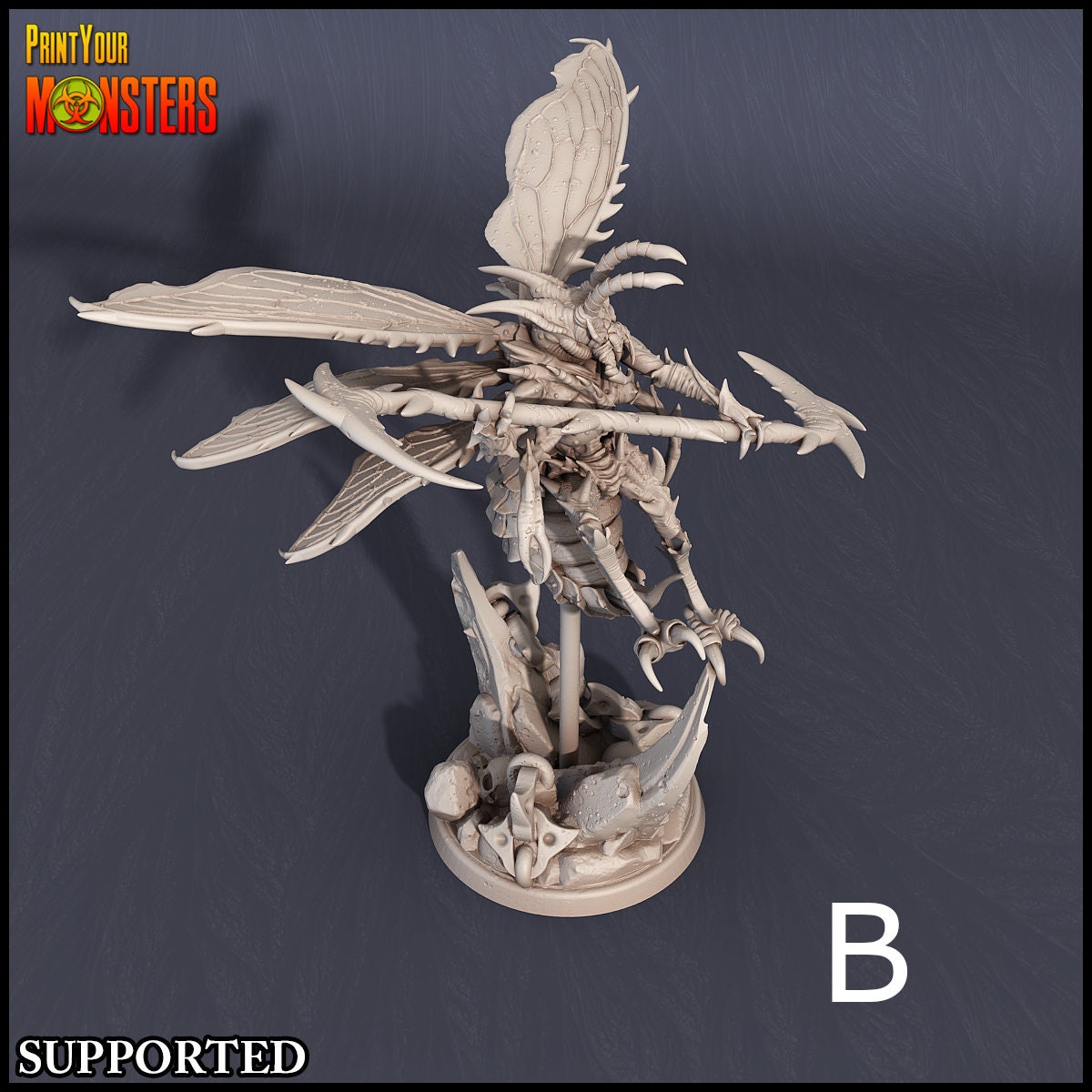 Flying Wasp Warrior - Print Your Monsters 