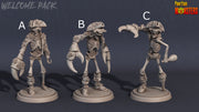 Crab Skeleton Pirates - Print Your Monsters 