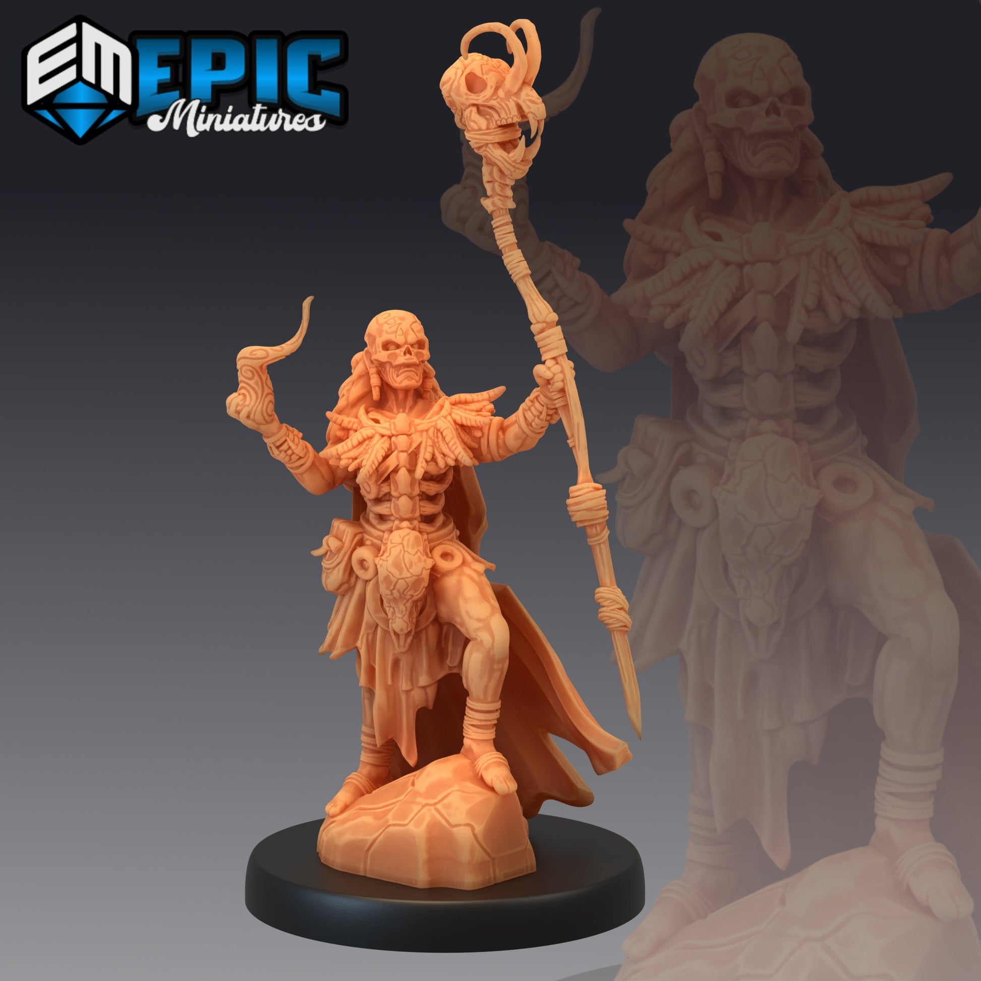 Cannibal Tribe Shaman - Epic Miniatures 
