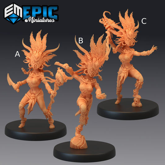 Cannibal Tribe Witch - Epic Miniatures 