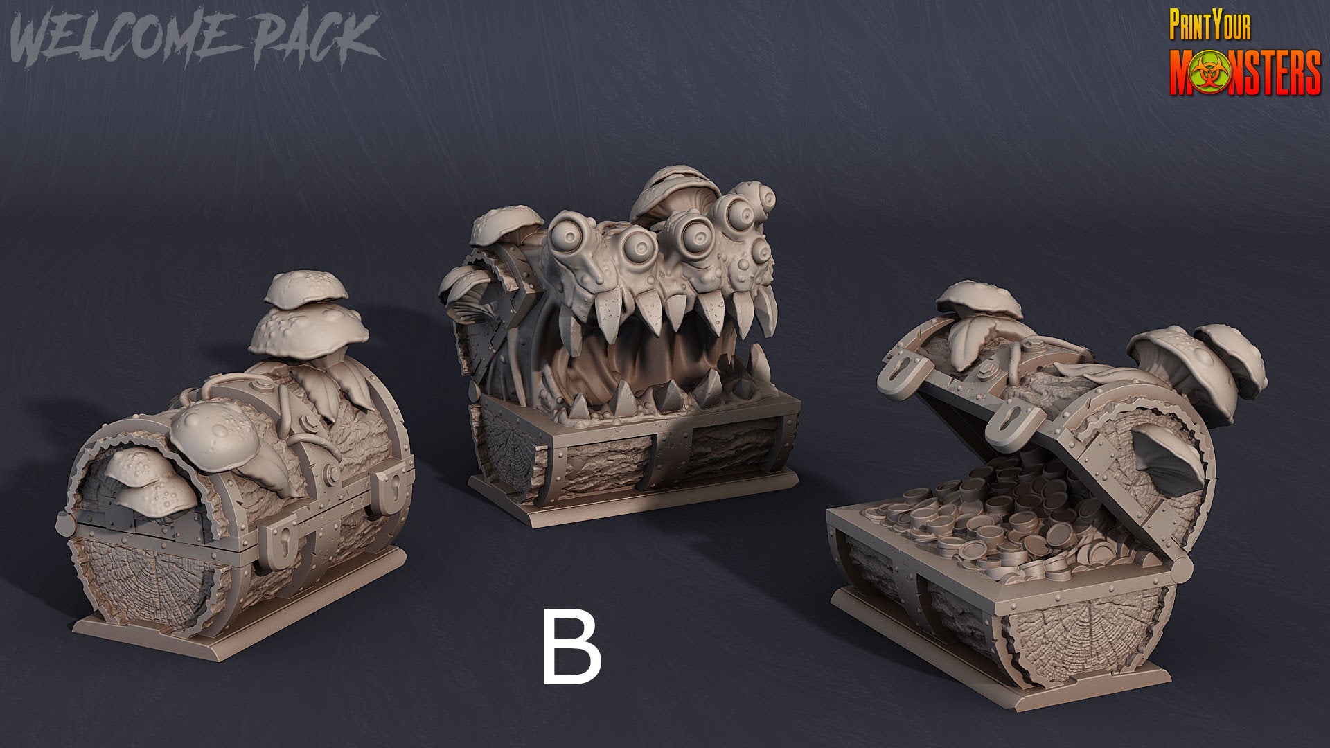 Mimic Treasure Chest - Print Your Monsters 
