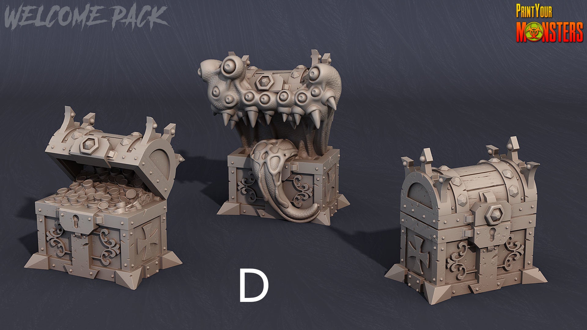 Mimic Treasure Chest - Print Your Monsters