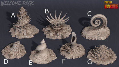 Deep Sea Scatter Terrain - Print Your Monsters 