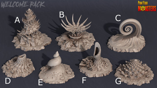 Deep Sea Scatter Terrain - Print Your Monsters 