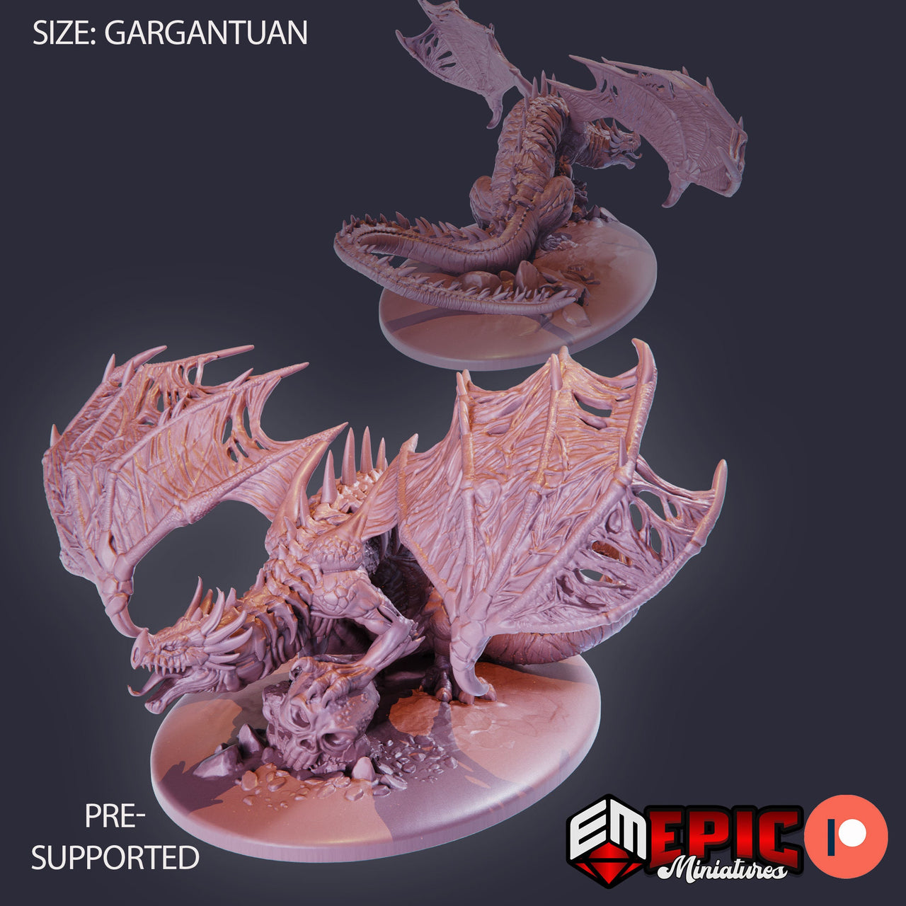 Zombie Dragon- Epic Miniatures