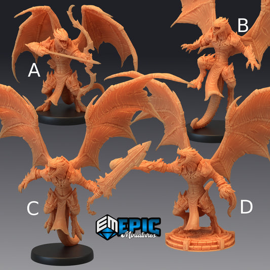 Flying Dragonborn - Epic Miniatures 