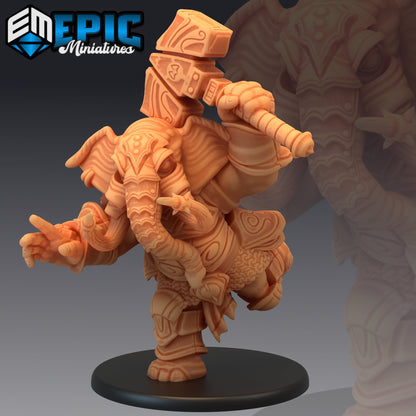 Elephant Folk paladin - Epic Miniatures 