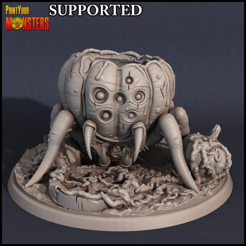 Pumpkin Spider - Print Your Monsters 