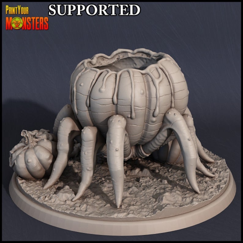 Pumpkin Spider - Print Your Monsters 