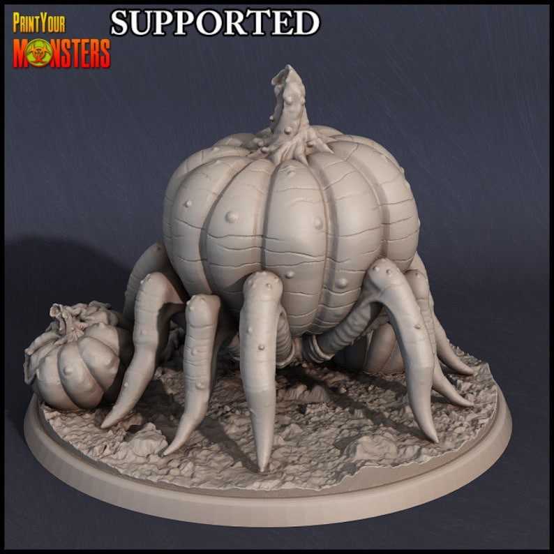 Pumpkin Spider - Print Your Monsters 