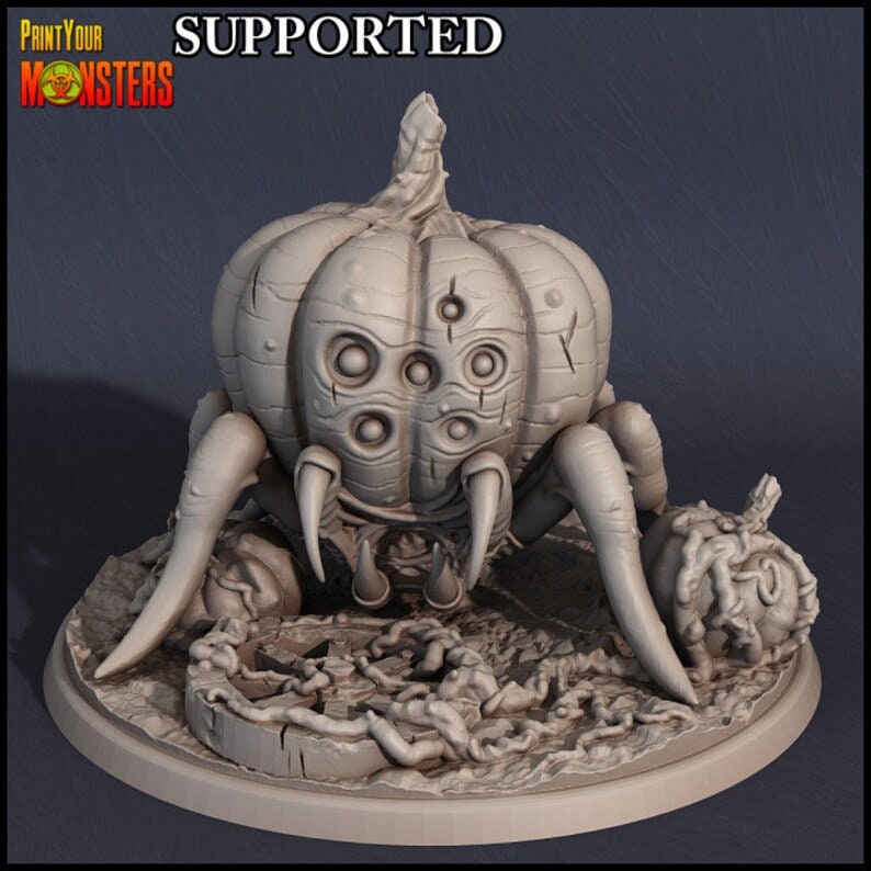 Pumpkin Spider - Print Your Monsters 