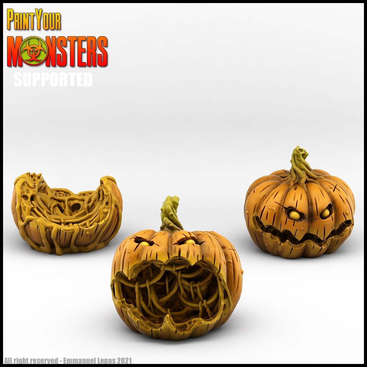 Pumpkin Heads - Print Your Monsters 
