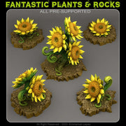 Fairy Sunflowers Scatter Terrain - Fantastic Plants and Rocks 