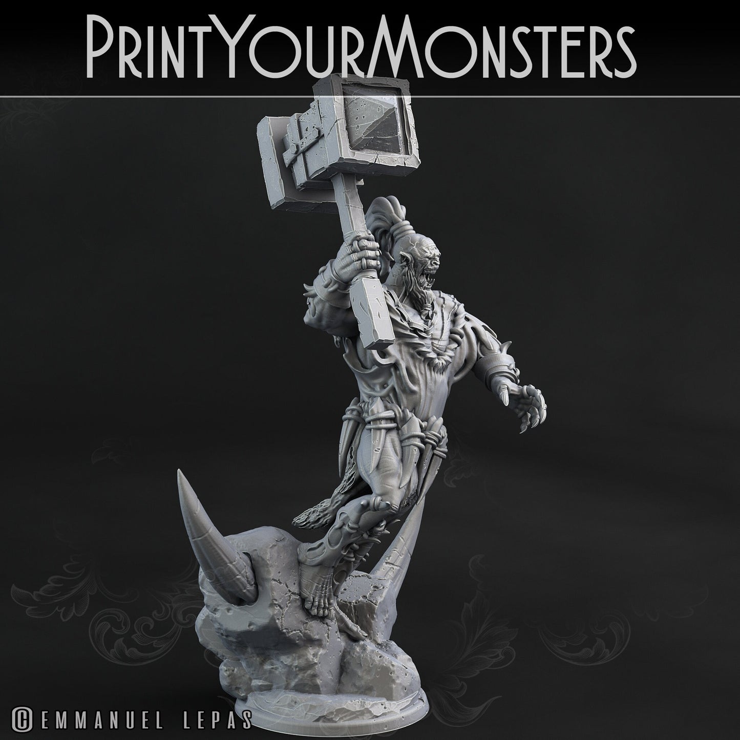 Orc Mauler - Print Your Monsters 