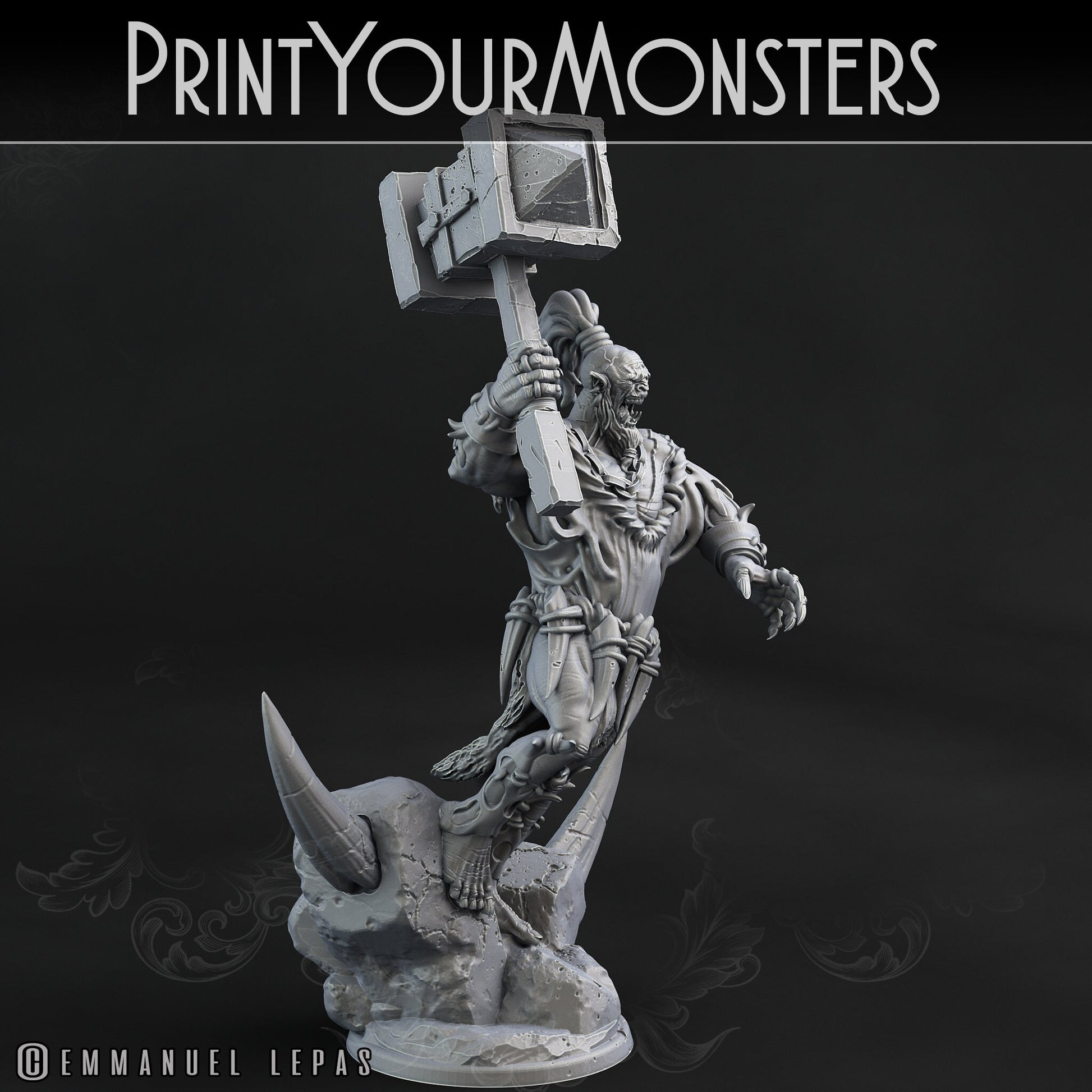 Orc Mauler - Print Your Monsters 