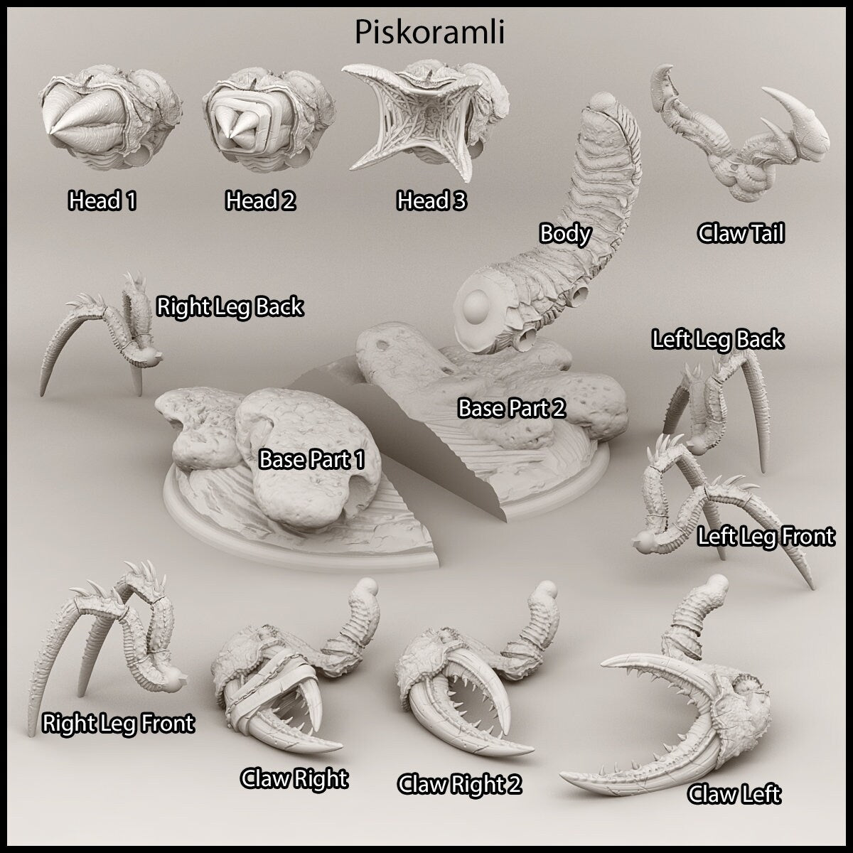 Piskoramli Sand Fisher - Print Your Monsters 