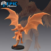 Flying Dragonborn - Epic Miniatures 