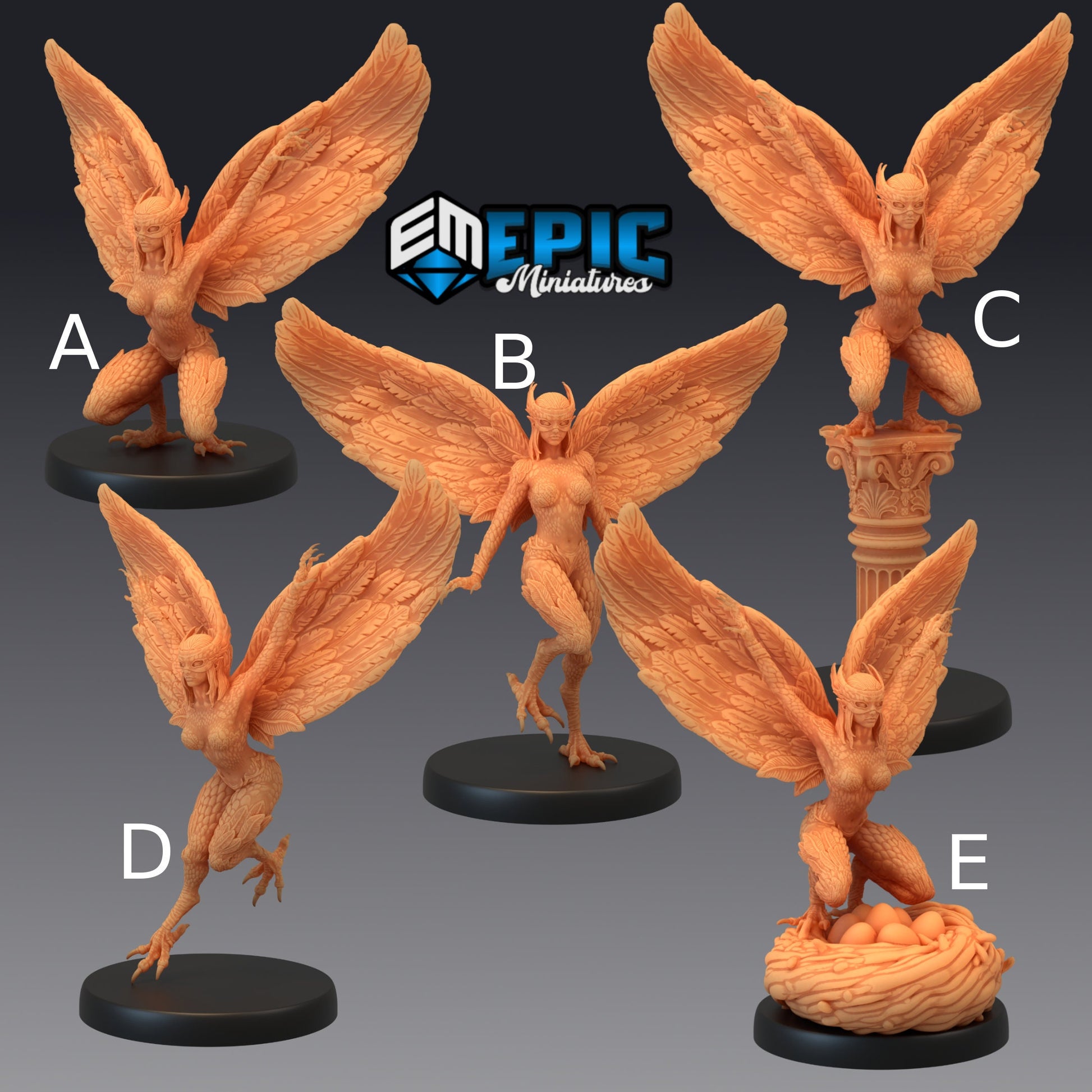 Mountain Harpy - Epic Miniatures 