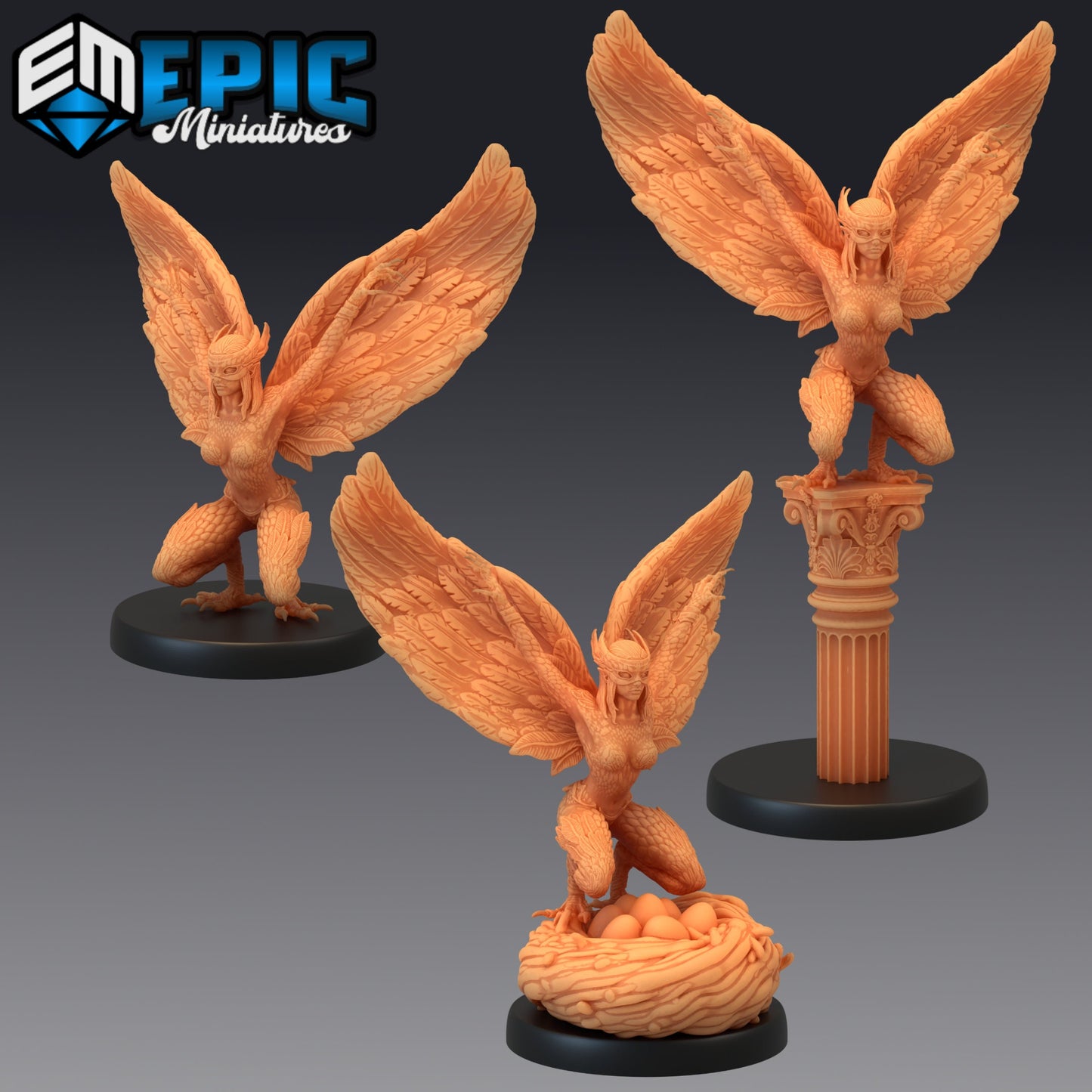 Mountain Harpy - Epic Miniatures 