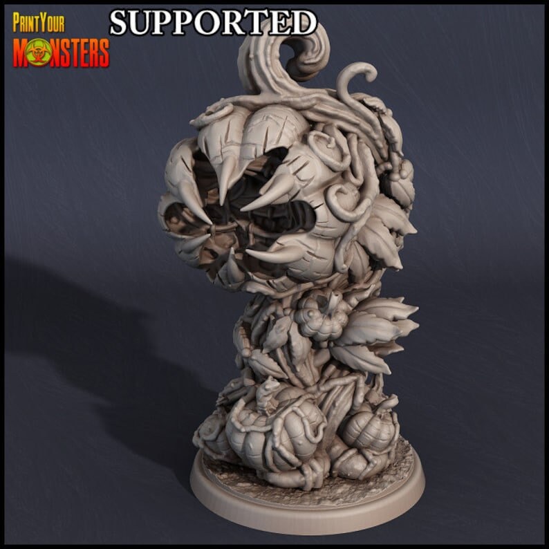 Pumpkin Plant Centipede - Print Your Monsters 