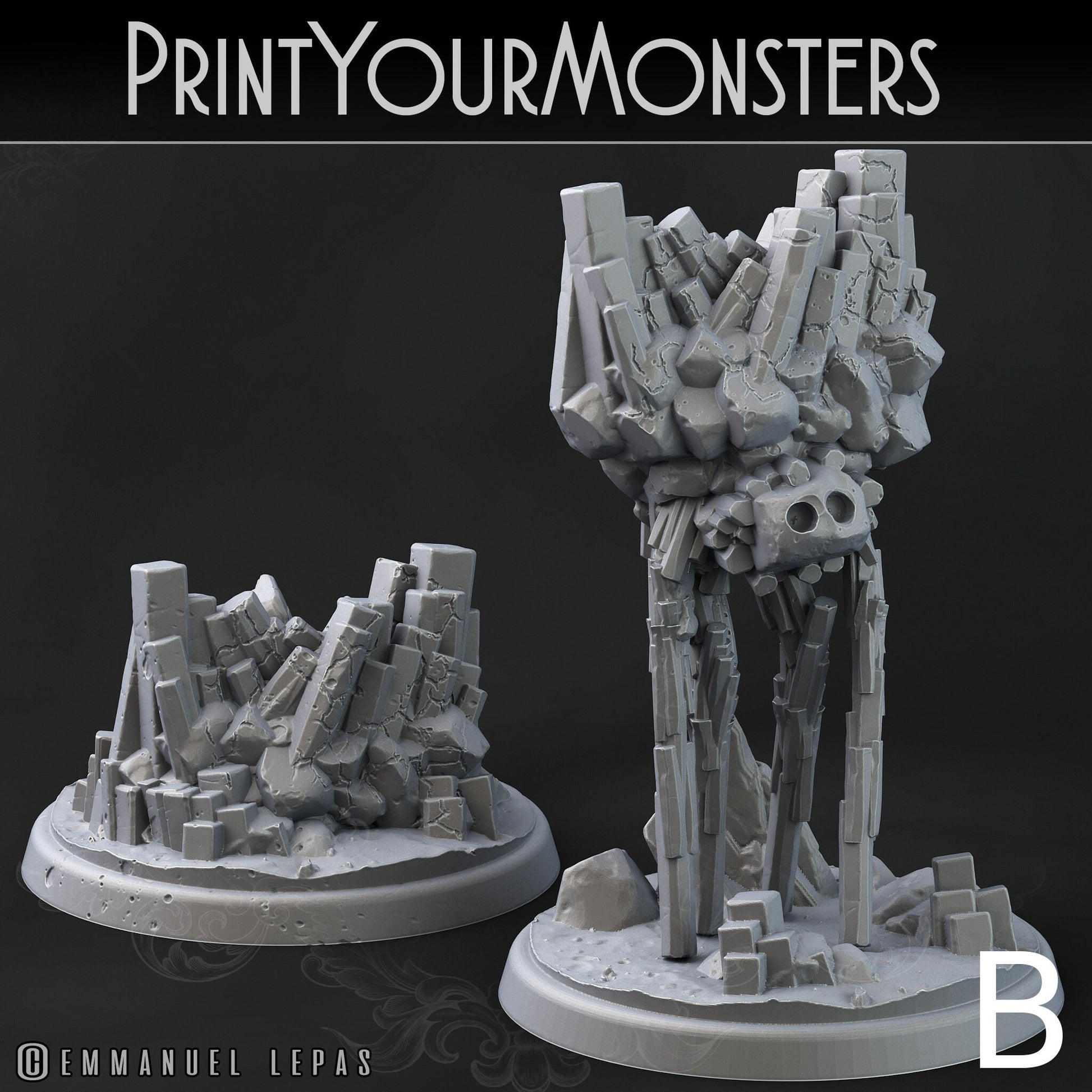 Rock Monster Terranids - Print Your Monsters 