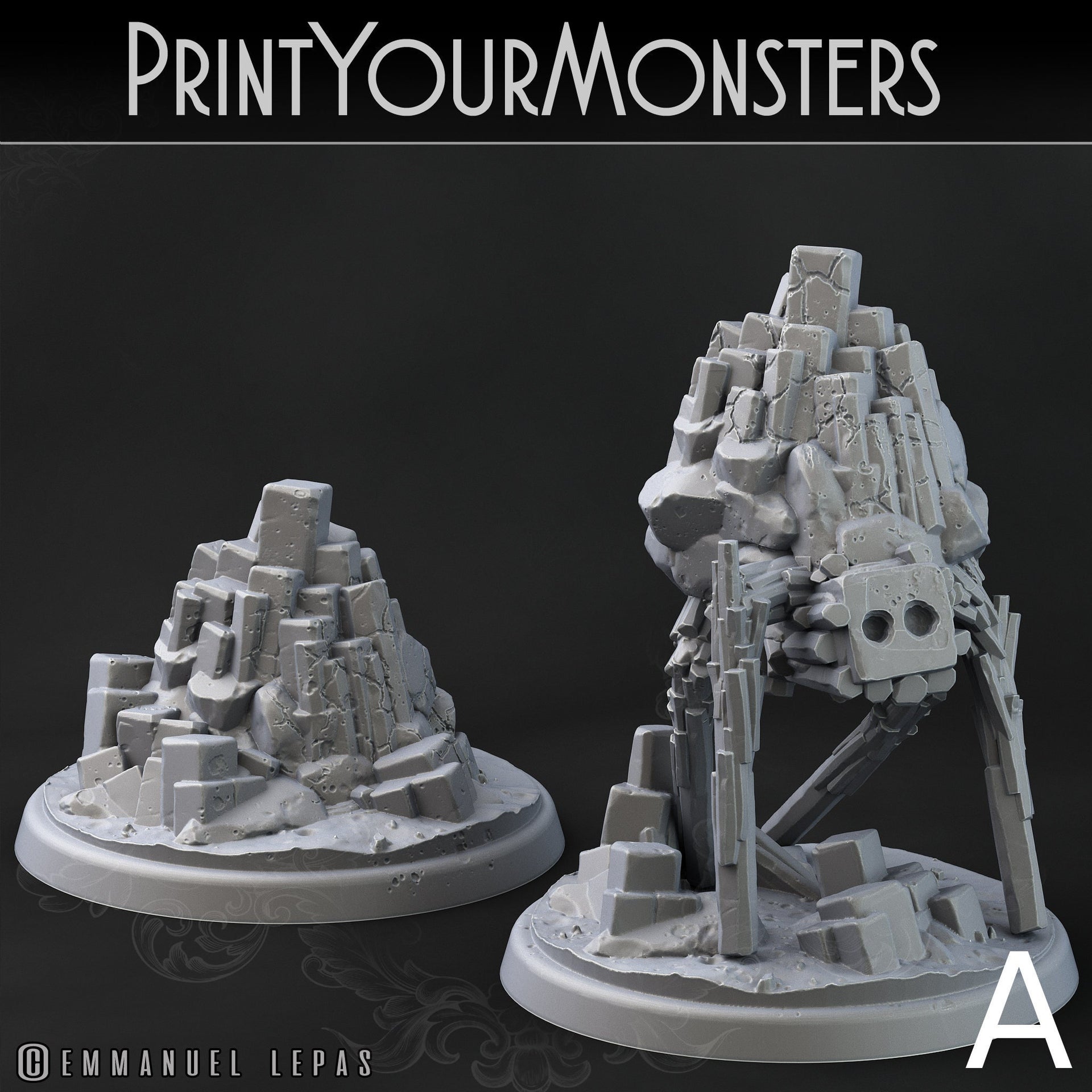 Rock Monster Terranids - Print Your Monsters 