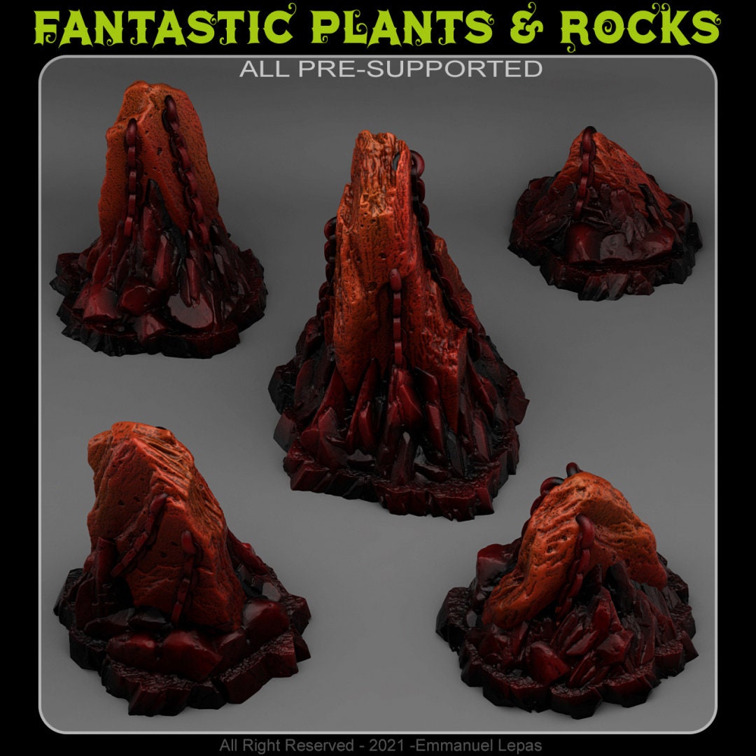 Old Hell Rocks Scatter Terrain - Fantastic Plants and Rocks 